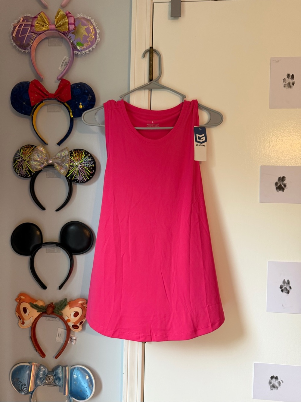 Hot Pink Athletic Tank Top